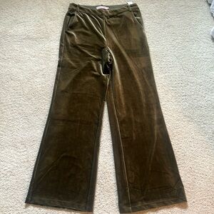 Traffic People -green velvet slacks